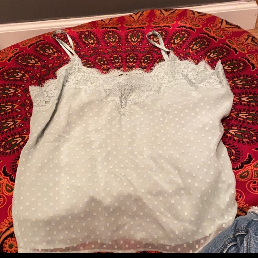 Abercrombie and fitch lace tank top